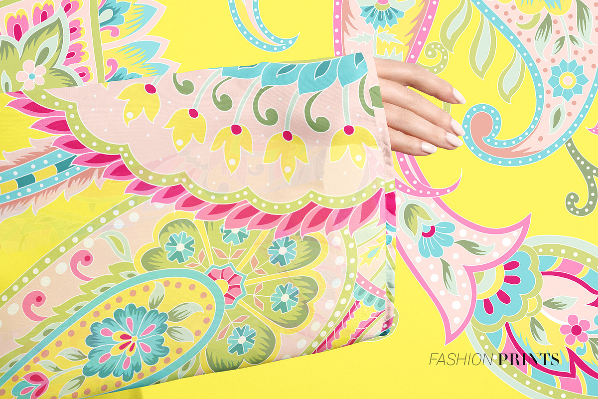 Persian Pink Paisley luxury Patterns, a Graphic by TSTUDIO (Photo 10 of 12)