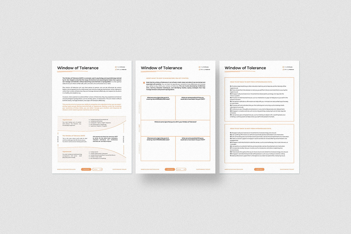 Overthinking and Anxiety Toolkit, a Templates & Theme by AndrewPixel (Photo 7 of 17)