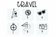 TRAVEL | Symbols Fonts, a Symbol Font by Sirinart (Thumbnail 4 of 7)