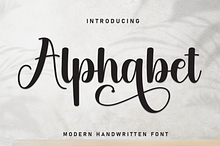 Alphabet | Script Font