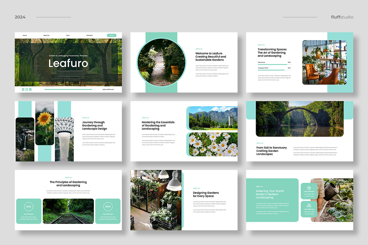 Gardening Landscaping Powerpoint, a Presentation Template by fluffstudio (Photo 2 of 5)