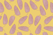 Dopamine leaves. Seamless Patterns, a Pattern Graphic by Maria Budarkiewicz (Thumbnail 3 of 6)
