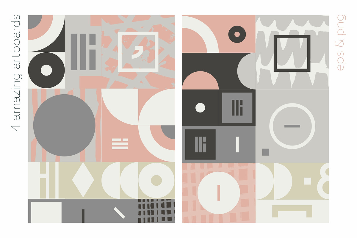 Playful Geometry Bundle!, a Pattern Graphic by lisa_kalev (Photo 8 of 24)