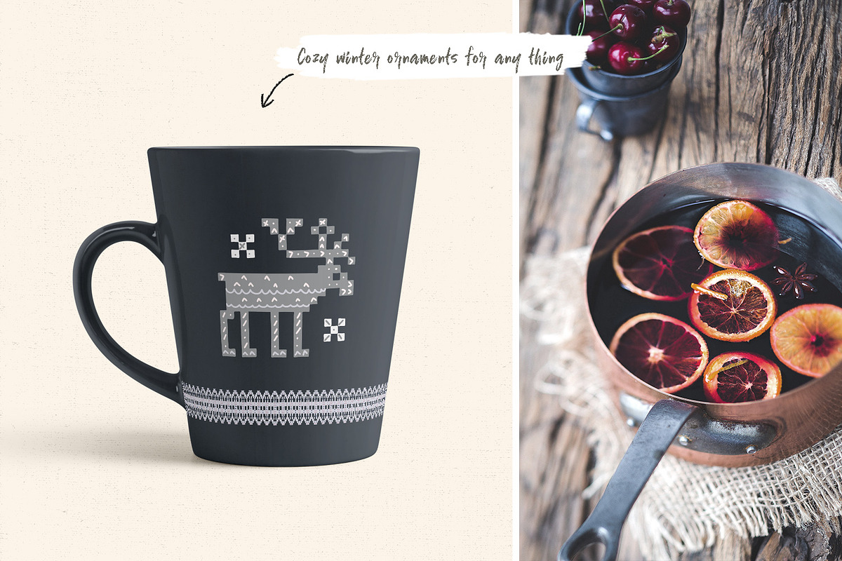 Scandi knit ornaments collection, an Animal Illustration by Gray Cat Graphics (Photo 16 of 18)