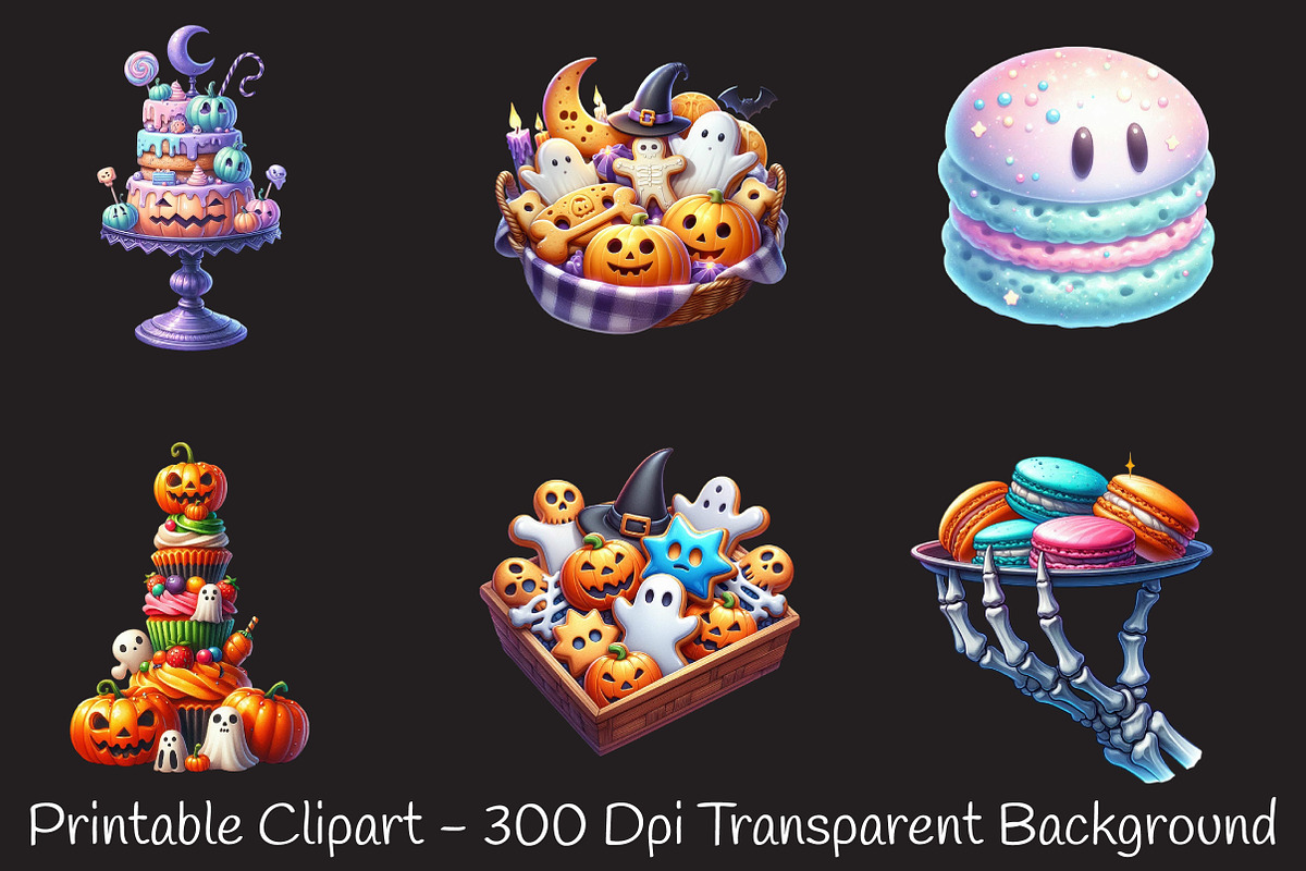 Halloween Spooky Bakery Clipart, an Illustration by RobertsArt (Photo 3 of 7)