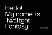 Twilight Fantasy - Unique Sans Serif, a Sans Serif Font by spectertype (Thumbnail 2 of 11)