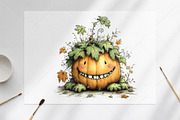 Whimsical Quirky Fall Pumpkin PNG, a Seasonal Illustration by Canvas Craft (Thumbnail 8 of 10)