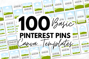 Basic Pinterest Pin Canva Templates