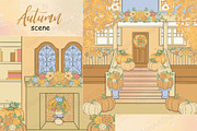 Autumn Scene, a Seasonal Illustration by GlamArtZhanna (Thumbnail 1 of 3)