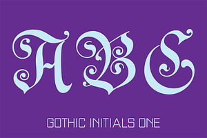 Gothic Initials Fonts Collection