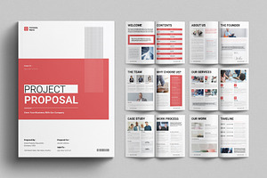 Project Proposal Template, a Brochure Template by E-Type