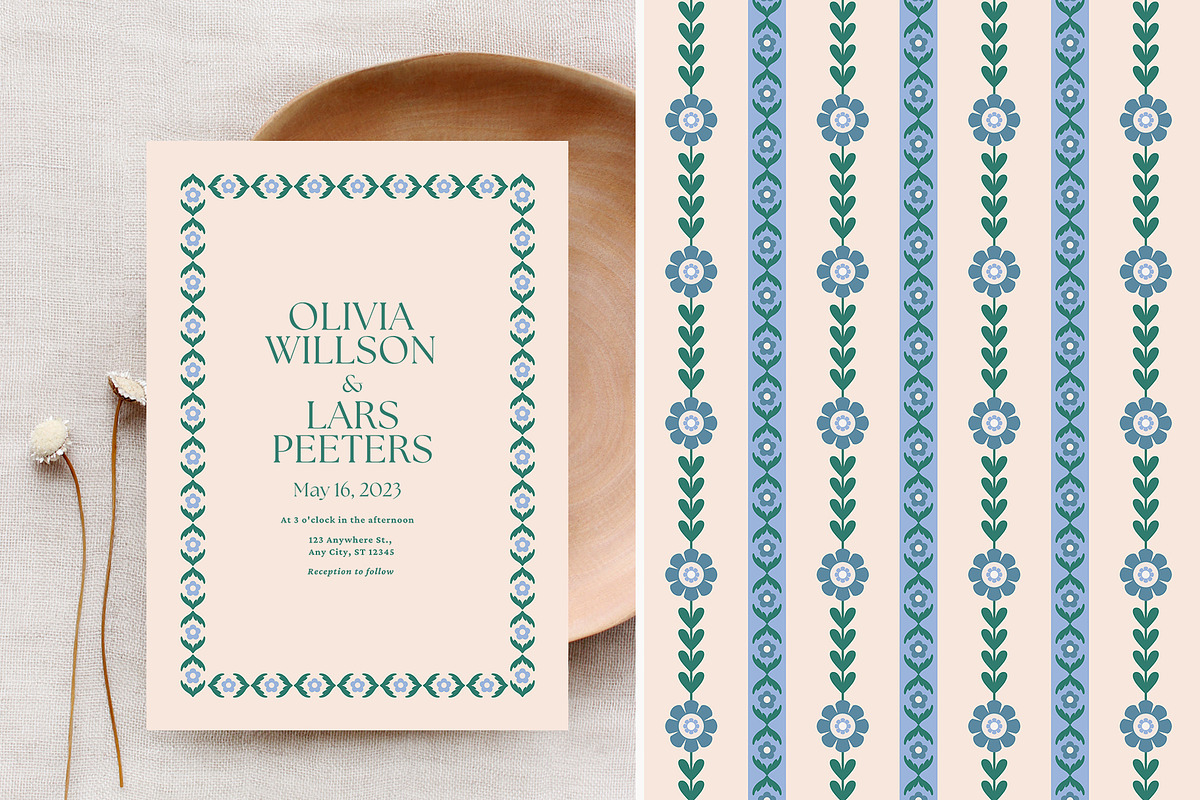 Blossom - Patterns, Shapes & Frames, a Pattern Graphic by Basia Stryjecka (Photo 16 of 35)