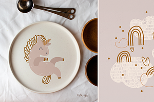 Unicorn Clipart & Patterns