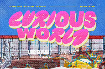 Curious World - Fancy Bold Font, a Sans Serif Font by Sarid Ezra