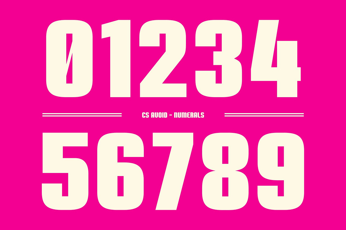 CS Avoid – Condensed Font, a Sans Serif Font by Craft Supply Co. (Photo 4 of 8)