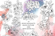 Roses line art design, an Object Graphic by Vera●Suleimanova (Thumbnail 12 of 17)