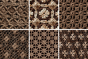 Brown Crochet Seamless Patterns, a Pattern Graphic by PrintablesByFranklyn (Thumbnail 3 of 4)