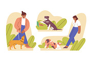People at dog training school set, an Animal Illustration by Good Studio (Thumbnail 3 of 3)