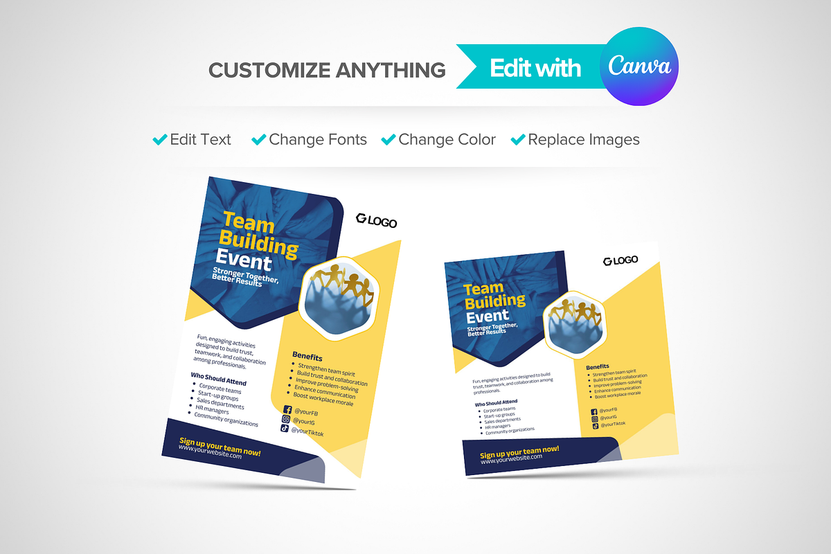 Team Building Event Flyer preview 3