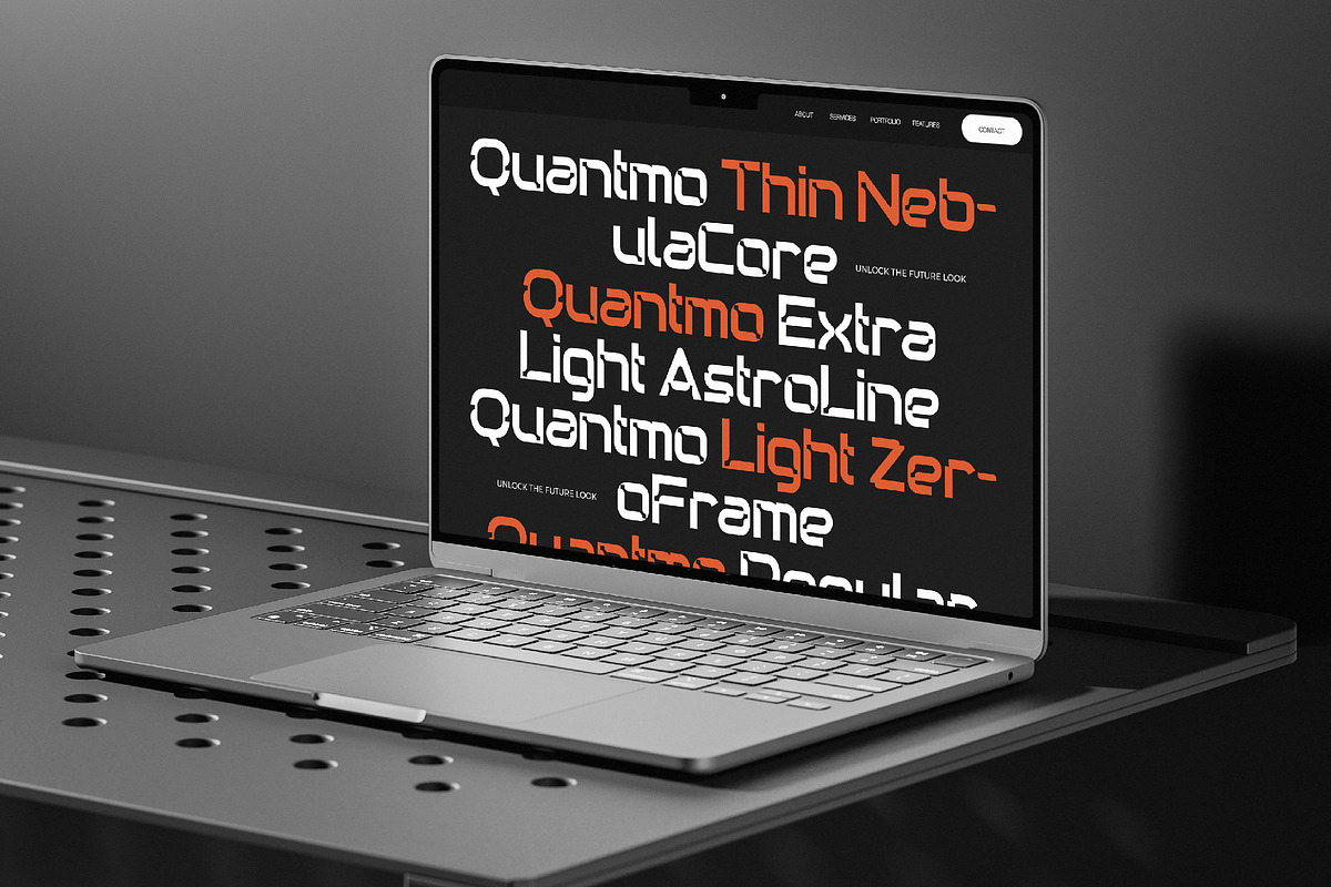 Quantmo Bold Futuristic Sans Serif, a Sans Serif Font by Jaruka (Photo 4 of 10)
