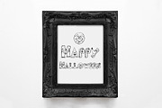 Black frame mockup vintage halloween, a Print Template by Leo Flo Mockups (Thumbnail 1 of 5)