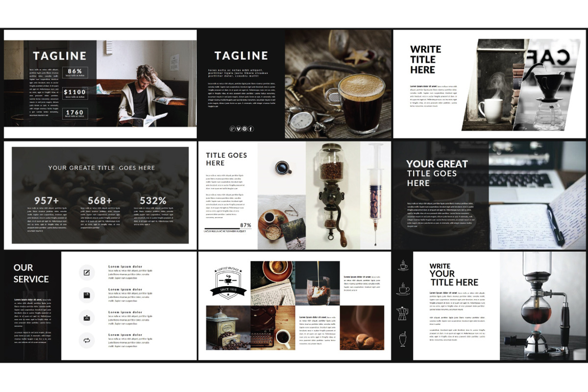 Coffee Vintage Keynote Template, a Presentation Template by Defa Visual (Photo 5 of 11)