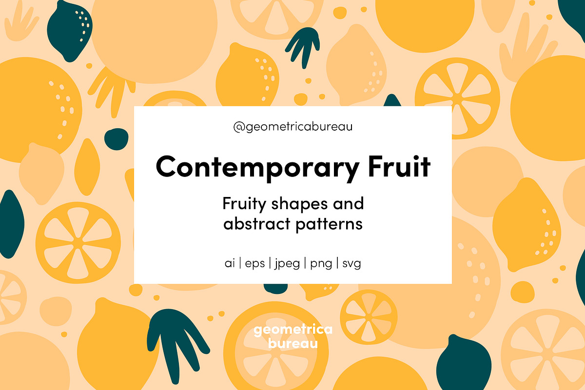 Contemporary Fruit, a Pattern Graphic by Geometrica Bureau (Photo 1 of 13)