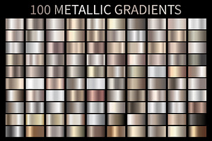 Metallic Bronze Gradients AI GRD ESP, a Gradient Add-On by Juksy