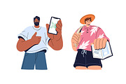 People showing documents set, a Person Illustration by PaperTrident (Thumbnail 8 of 9)