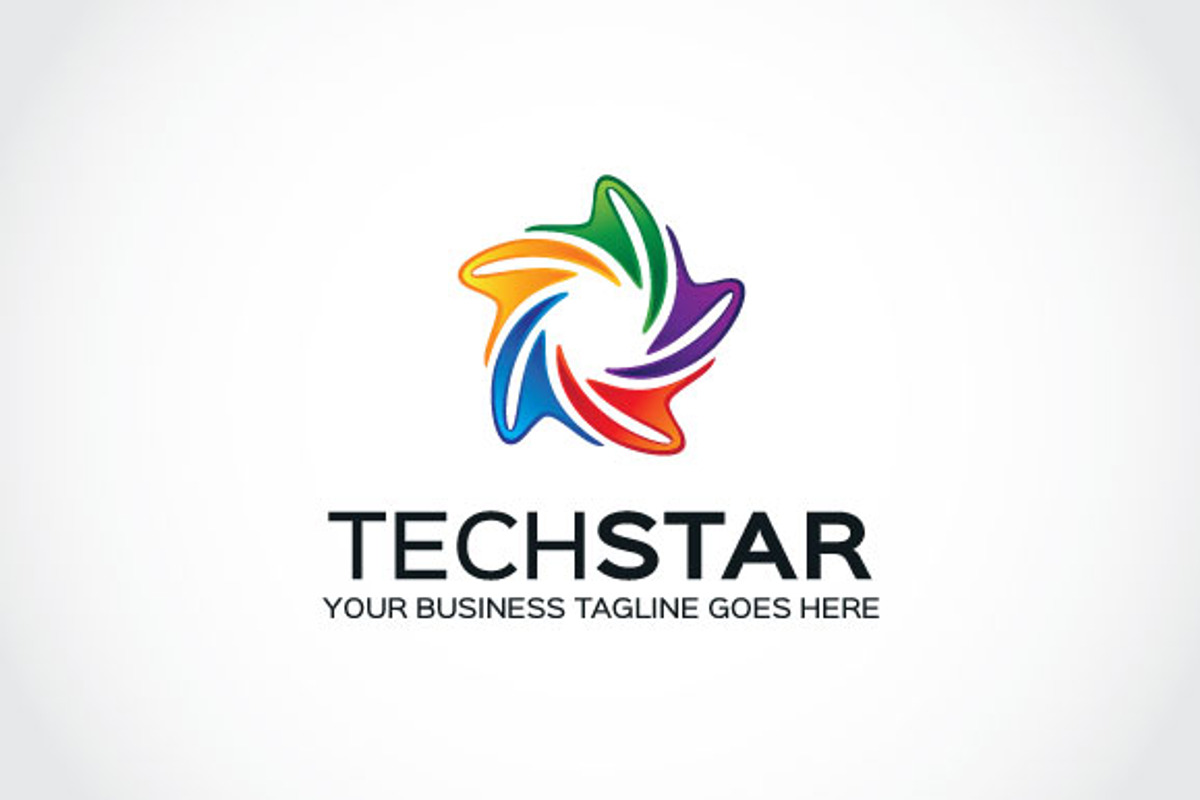 Tech Star Logo Template, a Branding & Logo Template by The Branding Fusion