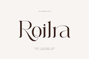 Roilra - Serif Ligature Font, a Serif Font by suhadidesign (Thumbnail 1 of 13)