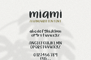 Miami | A Handwritten Font, a Sans Serif Font by cathconofolio (Thumbnail 3 of 4)
