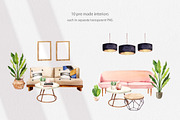 Home Living Furniture collection, a Decorative Illustration by Volha Studio (Thumbnail 4 of 8)