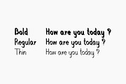 Normal A, a Script Font by TKDoodle (Thumbnail 2 of 6)