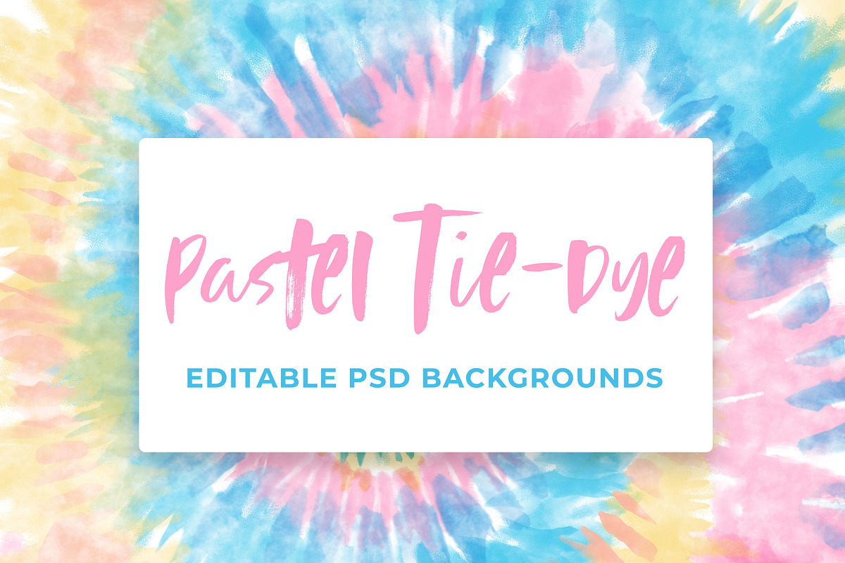 Pastel Tie-Dye Backgrounds, a Pattern Graphic by The Gypsy Goddess (Photo 1 of 11)