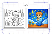 Ramadan Coloring Book for Boys, an Illustration by Design Station (Thumbnail 4 of 9)