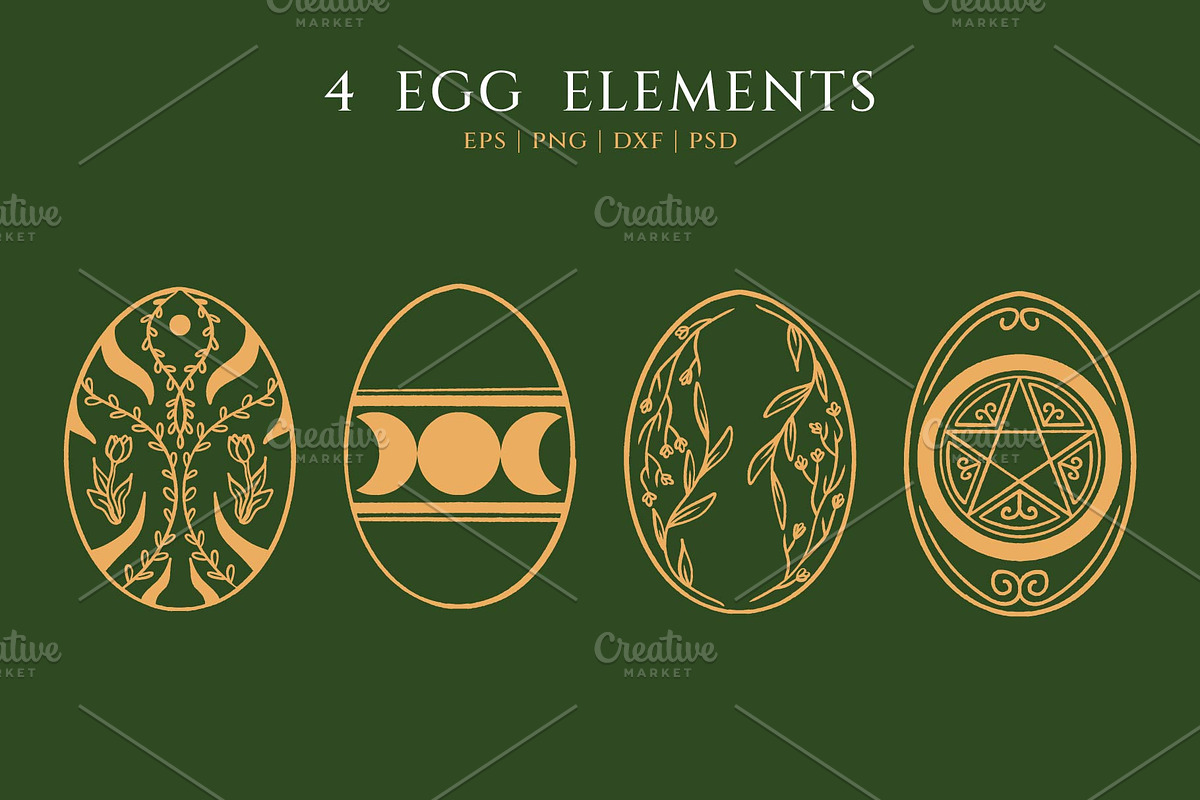 Ostara, Spring, Easter Clipart Pack, a Seasonal Illustration by Ashley Katrina (Photo 9 of 22)