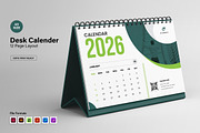 Clean 2026 Wall Calendar – 12 Page, a Stationery Template by Spark_Creative (Thumbnail 1 of 6)