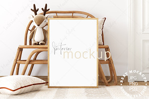 Frame Mockup Kids Boho PSD JPG PNG