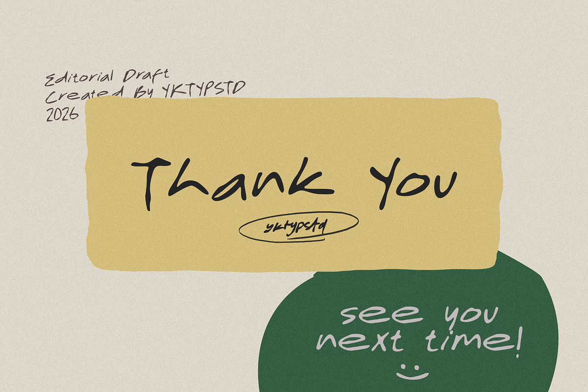 Editorial Draft - Hand Drawn Font, a Handwritten Font by Yktypstd (Photo 9 of 9)
