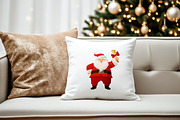 Cheerful Santa Claus vector set, a Seasonal Illustration by Olga Proz (Thumbnail 5 of 7)