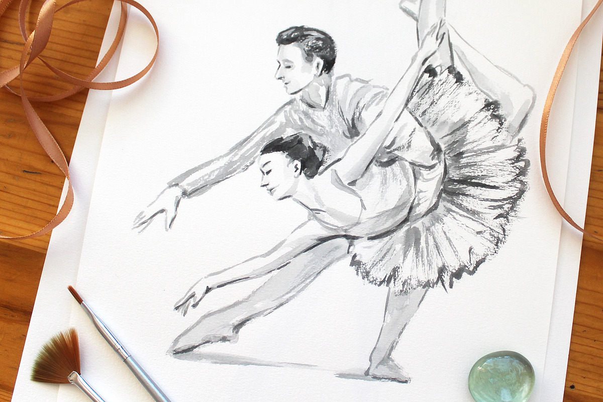 Ballet set illustrations, an Illustration by Ana Capree (Photo 8 of 8)