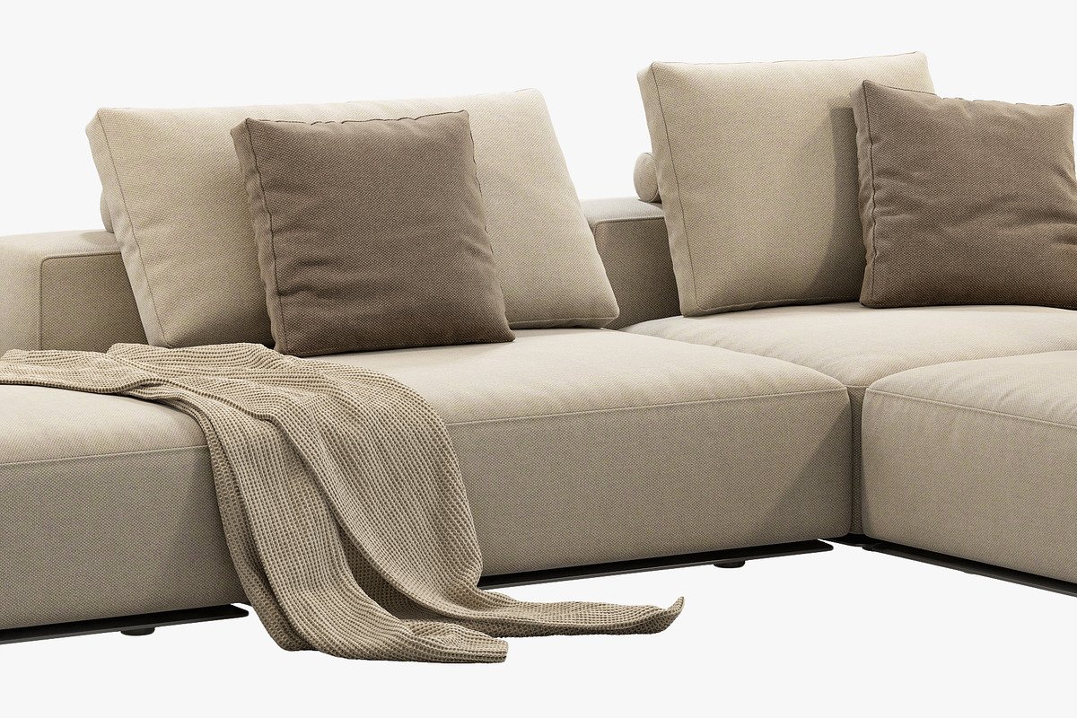 Poliform Westside Sofa set 3, a Furniture 3D Model by 3dmitruk (Photo 3 of 18)