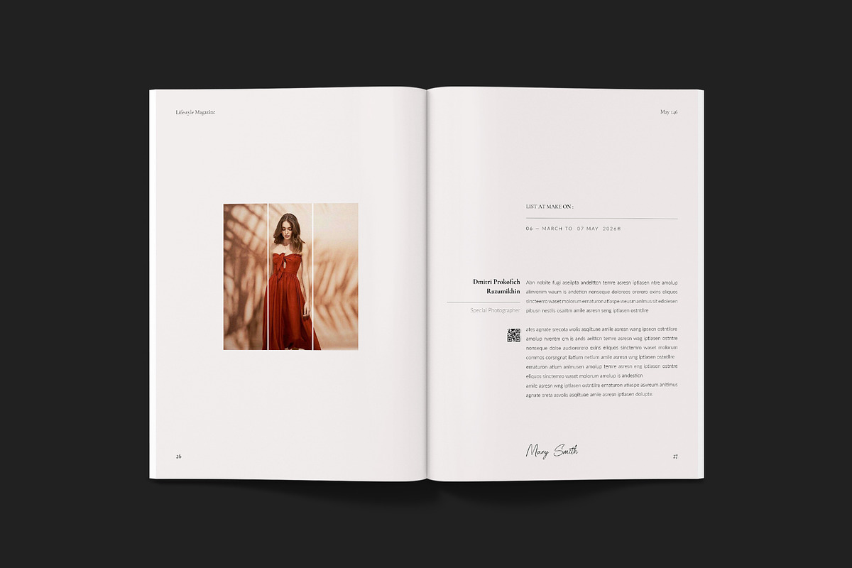 Lifestyle Magazine Template, a Magazine Template by ElvinPrint (Photo 11 of 23)