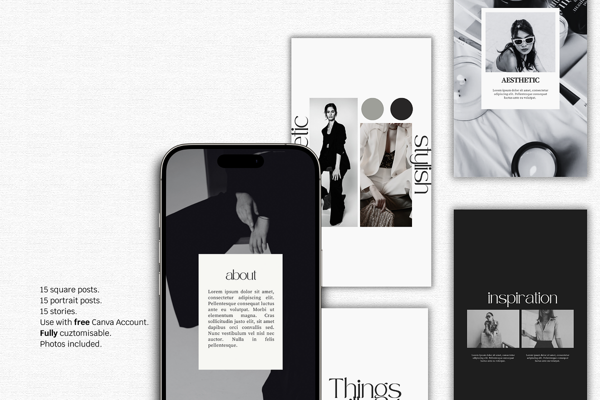 Luxe Social Kit - Instagram template, a Social Media Template by Lumisse Studio (Photo 9 of 10)