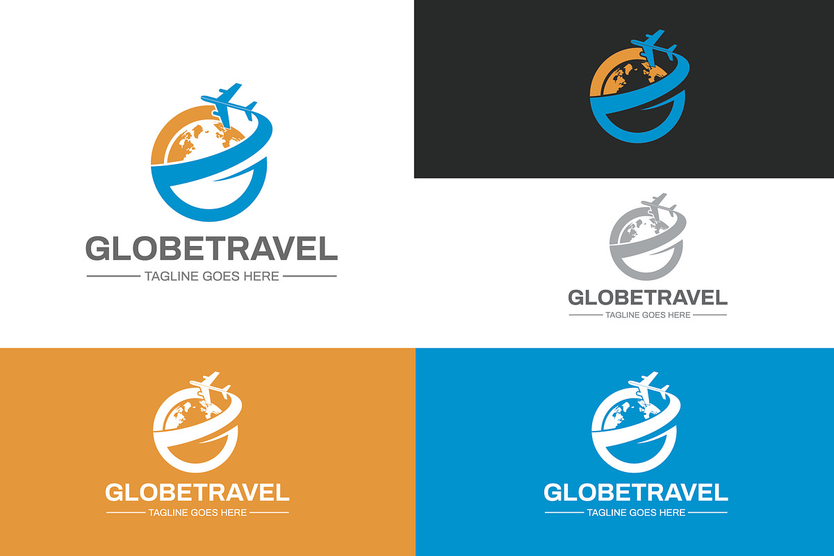 Globe Travel Logo Template, a Branding & Logo Template by bosathemes