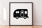 Rv Camper Silhouette SVG, a Transportation Illustration by newminddesign (Thumbnail 4 of 5)