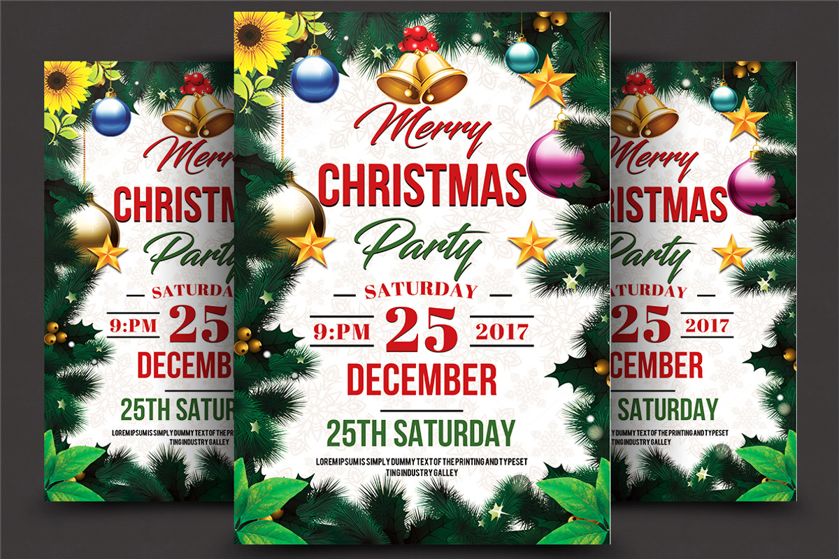 50-Christmas Flyers Bundle, a Flyer Template by AfzaalGraphics (Photo 29 of 49)
