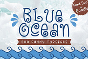 Blue Ocean - Cute Baby Font Duo, a Font by LetterJos (Thumbnail 1 of 5)