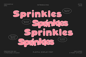 Sprinkles Bubble Display